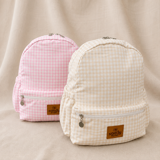 Gingham Pink Adventure Backpack