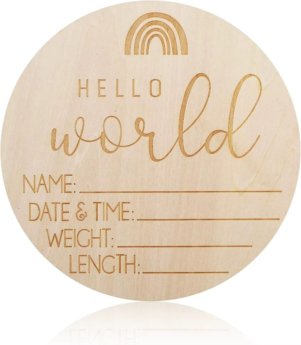 Hello World Keepsake Plaque