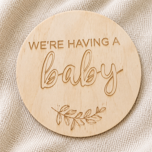 We’re having a BABY plaque