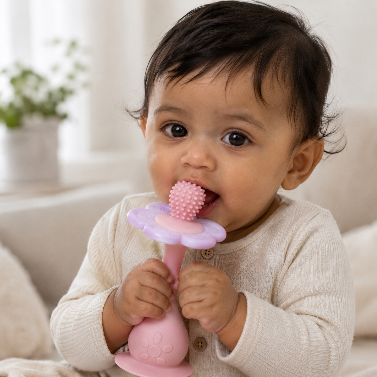 Flower Teething Rattle