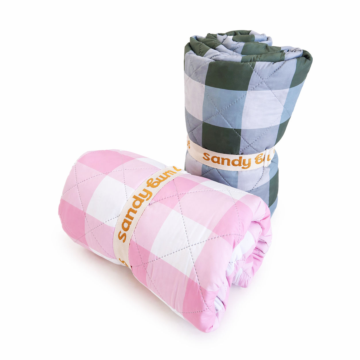 Picnic Mat - Green Gingham