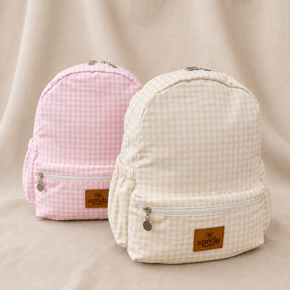 Gingham Pink Adventure Backpack