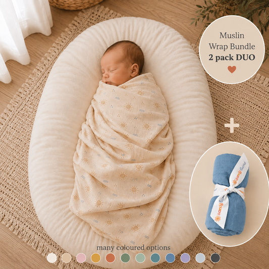 Signature & Solid Muslin Duo - TIDAL