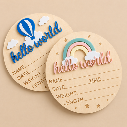 Gender Reveal Keepsake Plaque