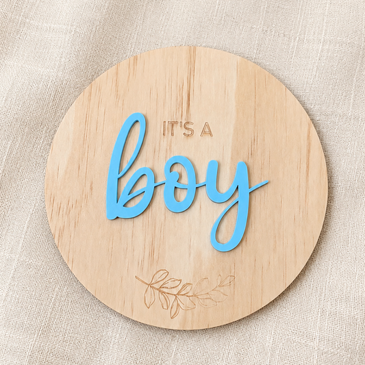 It’s a BOY plaque