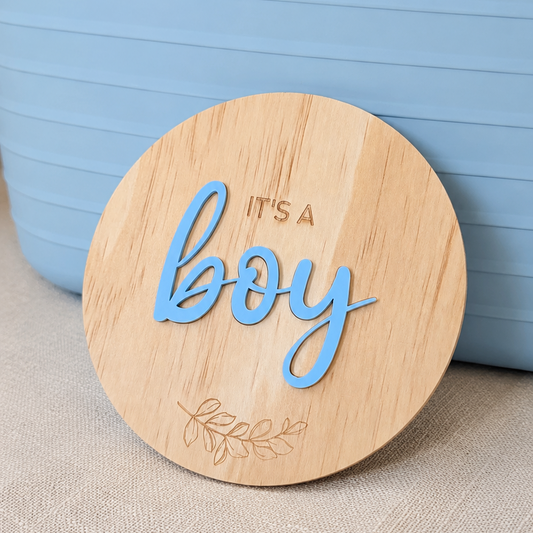 It’s a BOY plaque