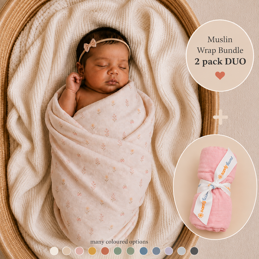 Signature & Solid Muslin Duo - POSIE