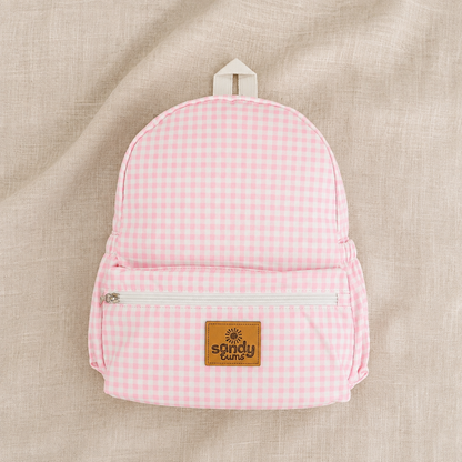 Gingham Pink Adventure Backpack