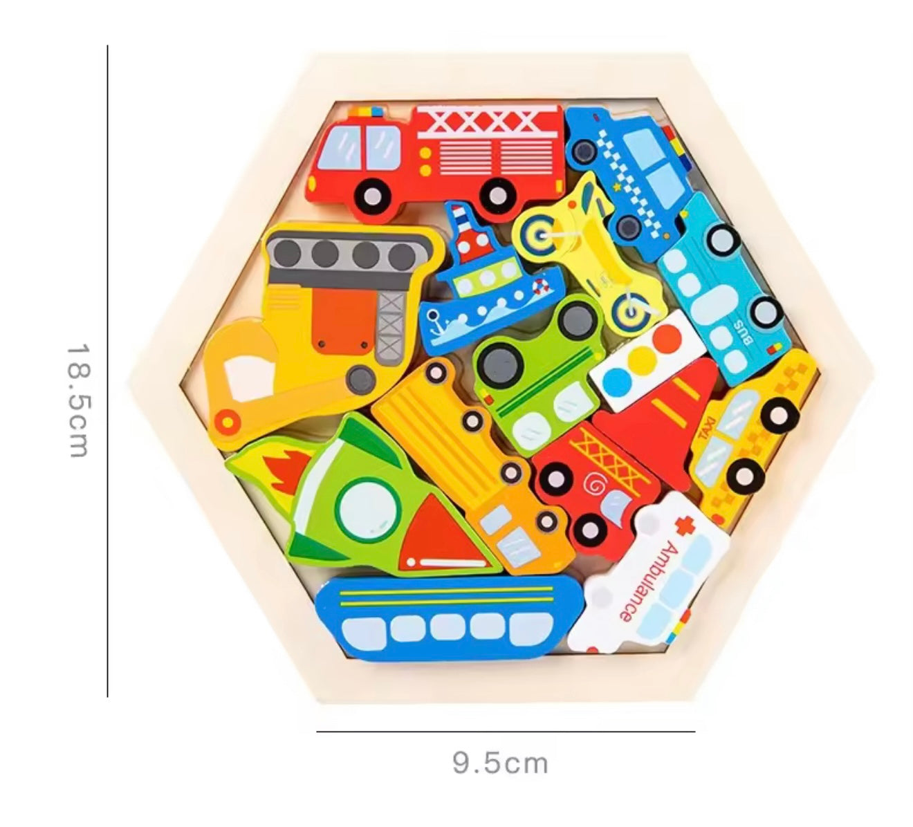 Wooden Hexagon Puzzle