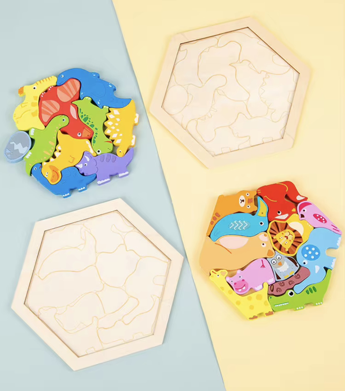 Wooden Hexagon Puzzle