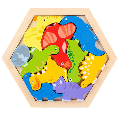 Wooden Hexagon Puzzle