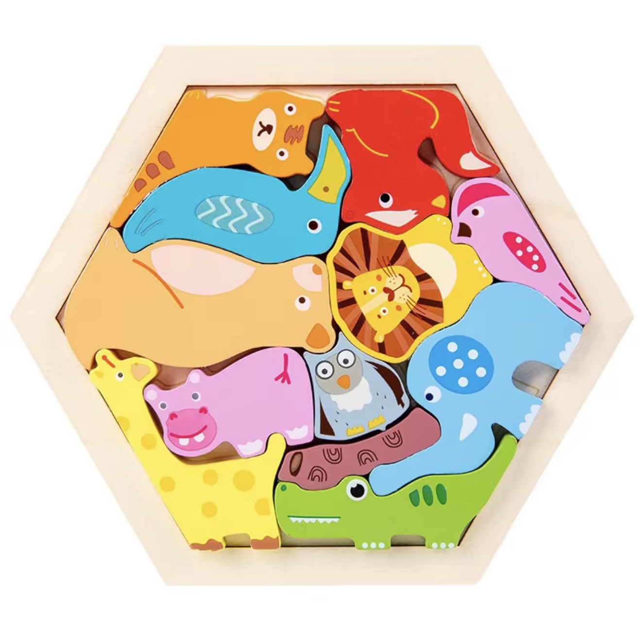 Wooden Hexagon Puzzle