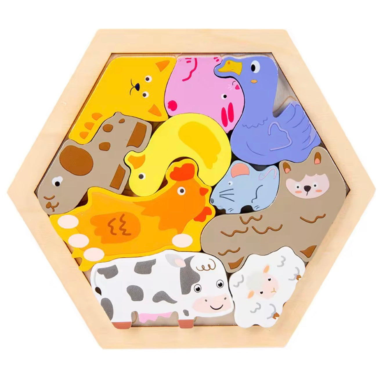Wooden Hexagon Puzzle