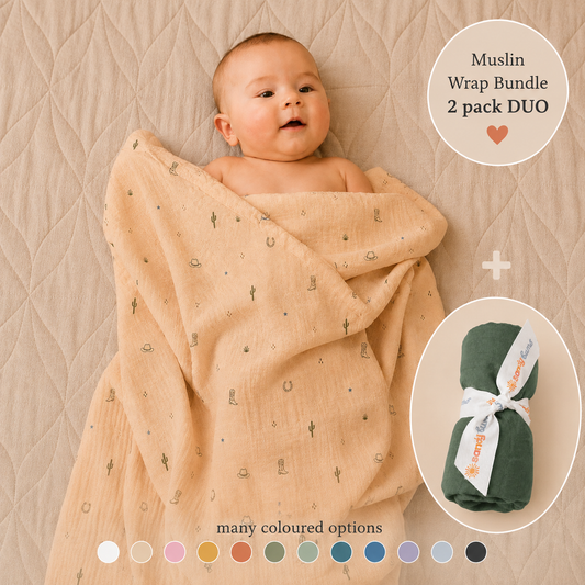 Signature & Solid Muslin Duo - OUTLAW