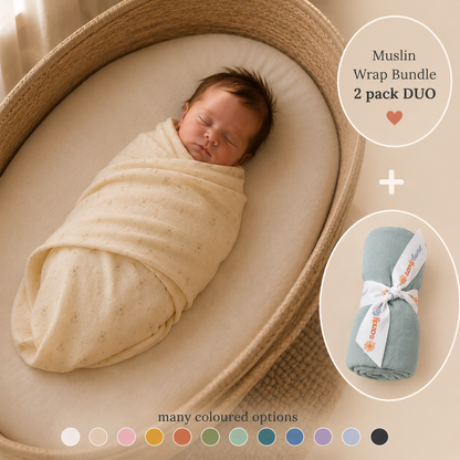 Signature & Solid Muslin Duo - WILLOW