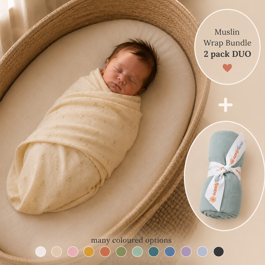 Signature & Solid Muslin Duo - WILLOW