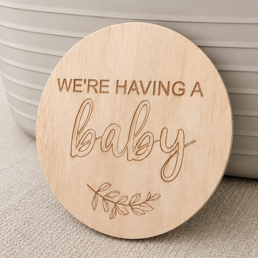We’re having a BABY plaque