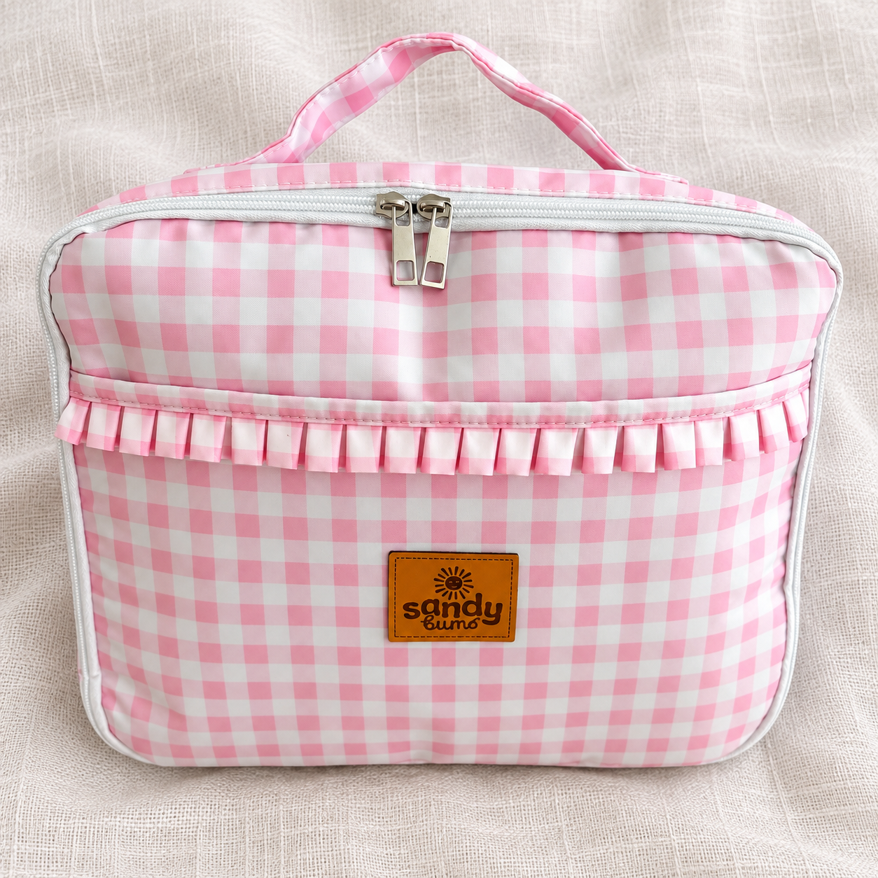 Gingham Pink Adventure Lunchbag