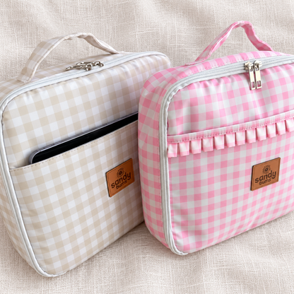 Gingham Pink Adventure Lunchbag
