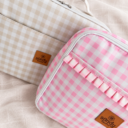 Gingham Pink Adventure Lunchbag