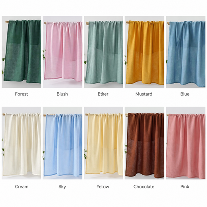 Signature & Solid Muslin Duo - GOLDIE