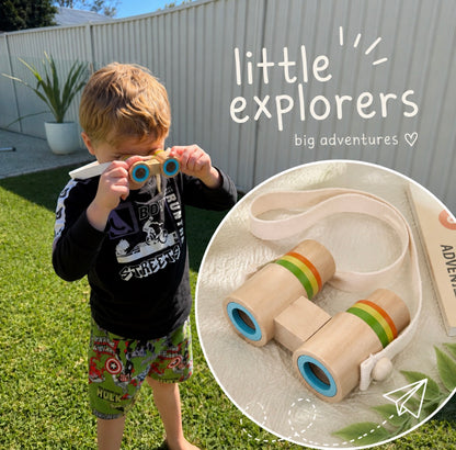 Wooden Explorer Binoculars