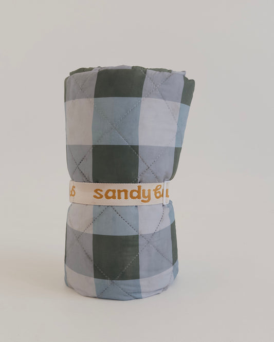 Picnic Mat - Green Gingham