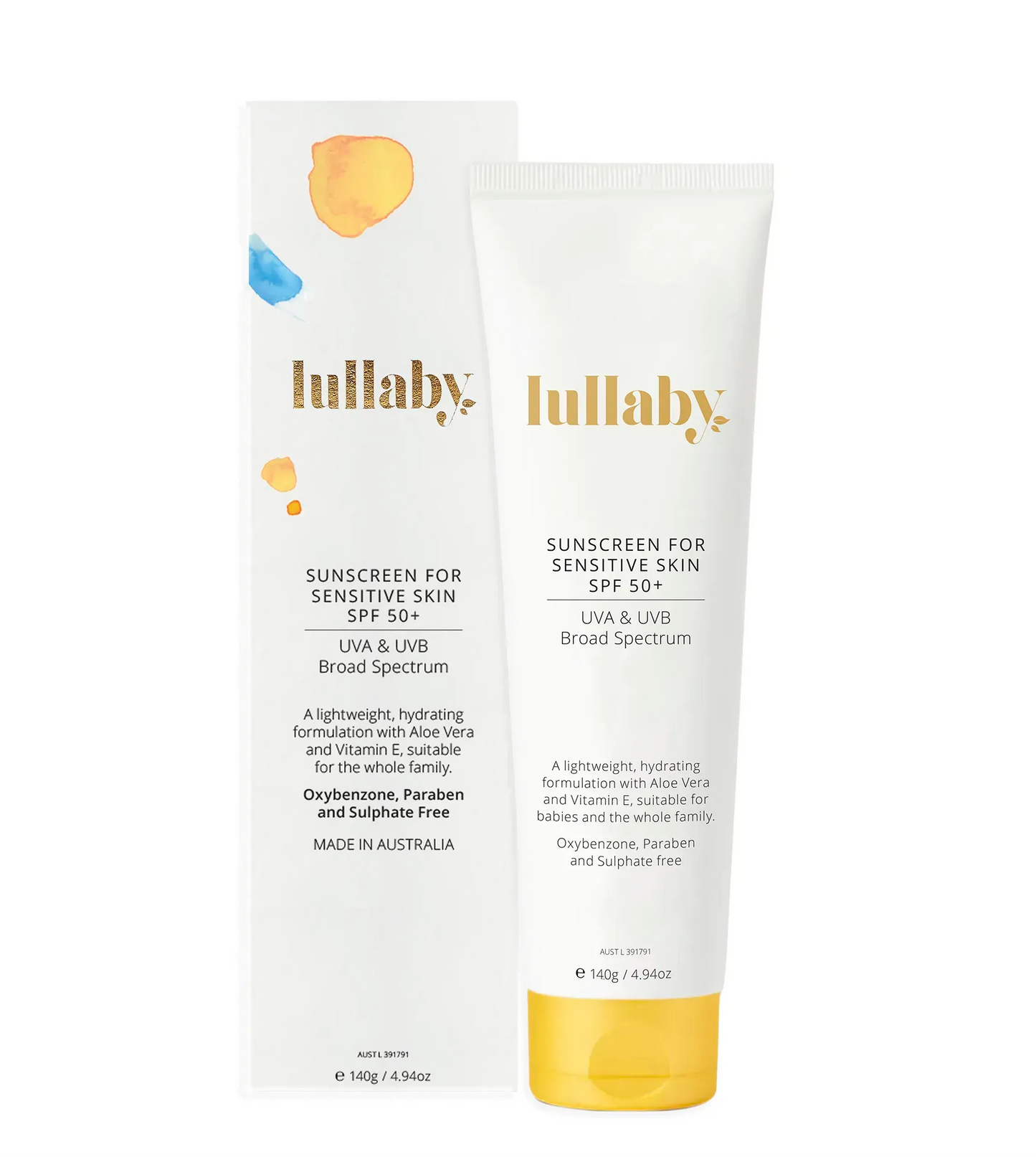 SPF50+ Sensitive Skin - Lullaby Sunscreen