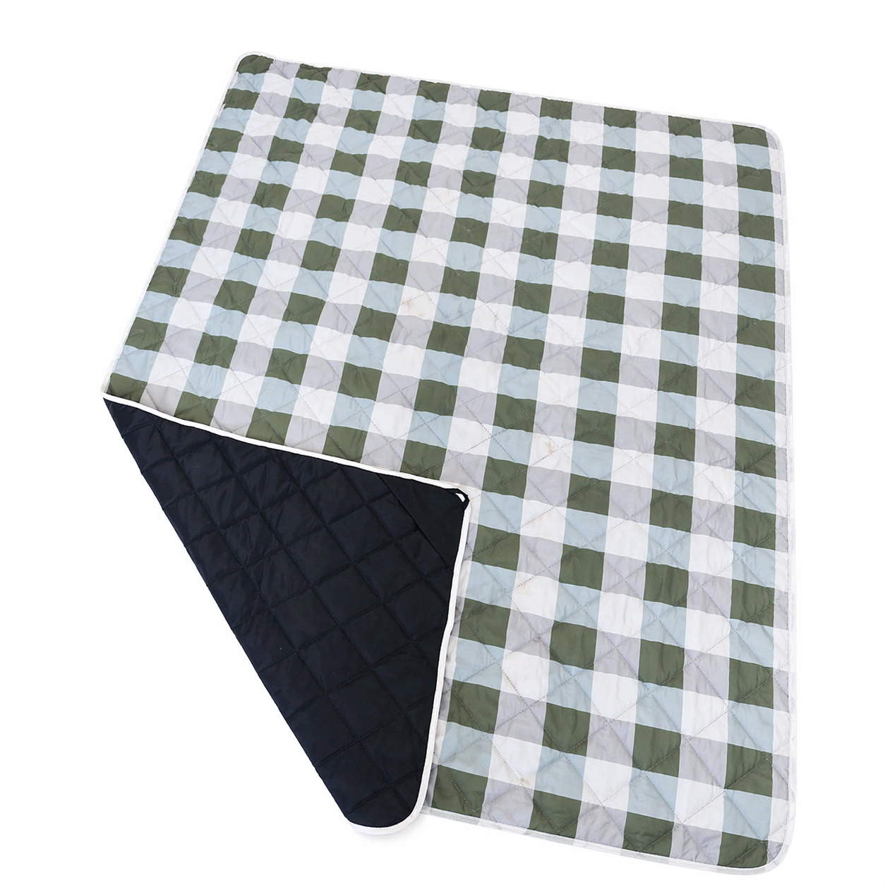 Picnic Mat - Green Gingham