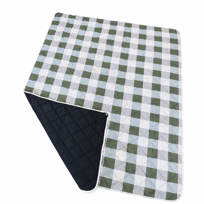 Picnic Mat - Green Gingham