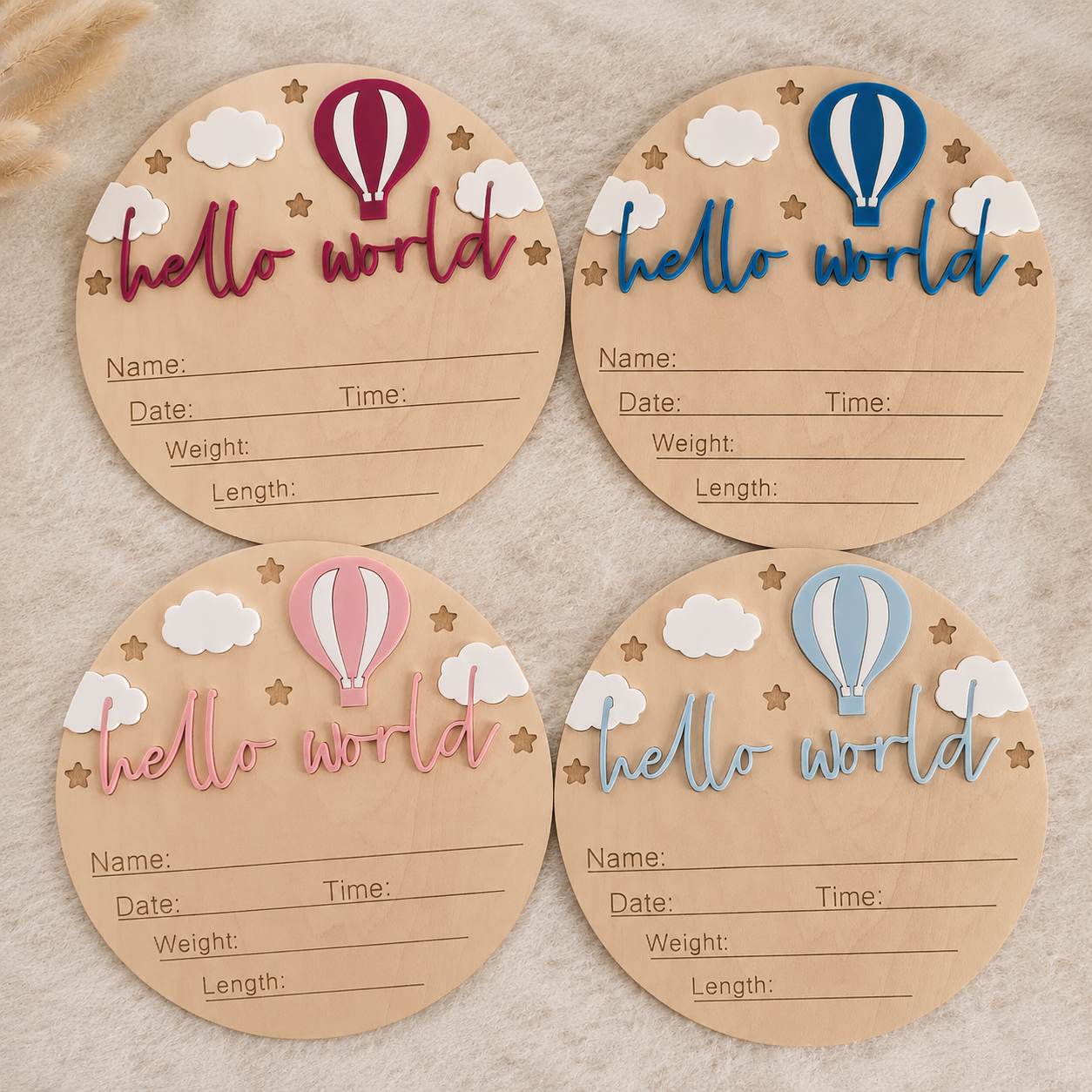 Hello World Keepsake Plaque
