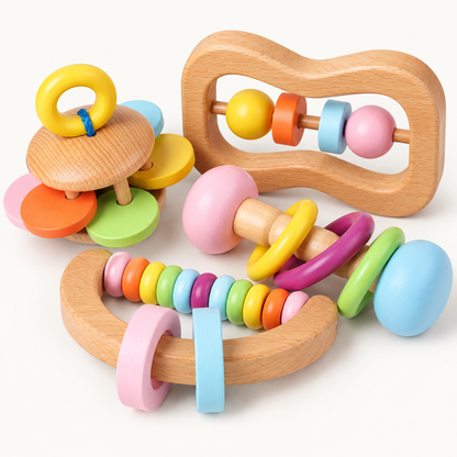 Rainbow Rattle & Sensory Set
