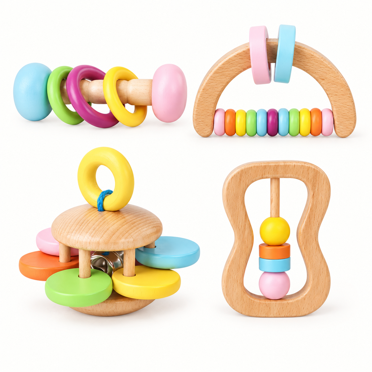 Rainbow Rattle & Sensory Set
