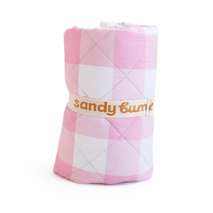Picnic Mat - Pink Gingham